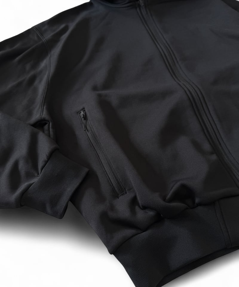 25AW】ES.1 / Power Stretch Hoodie -BLACK- | YURAGI