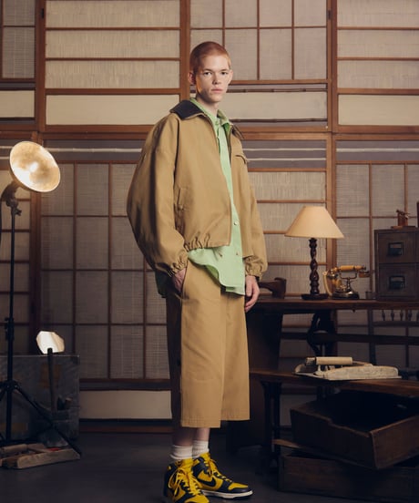 【26SS】refomed / DOKA NYLON JACKET "TARP" -BEIGE-
