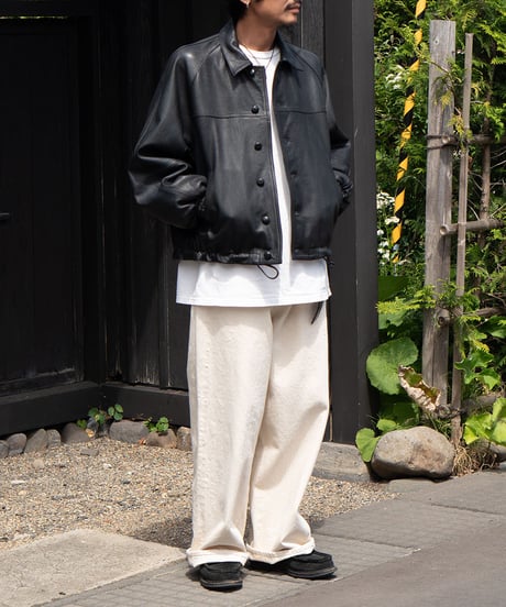 【26SS】 refomed / CCU LEATHER FORMAN JACKET -BLACK-