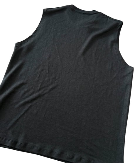 【26SS】 YOKO SAKAMOTO / SLEEVELESS TOP -BLACK-