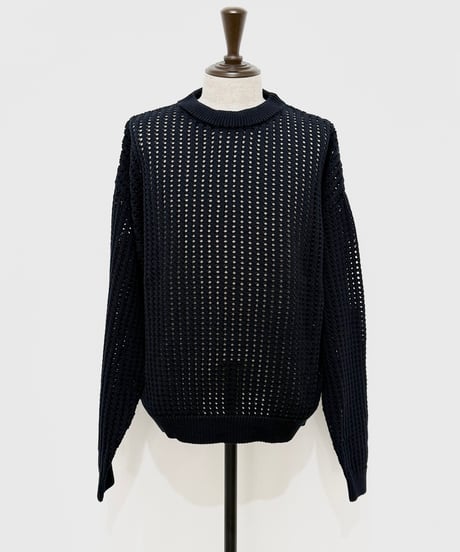 【26SS】 refomed / GUARD KNIT SWEATER -NAVY-