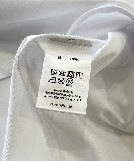 【店頭のみ】 blankt / Short Sleeve Crew Neck T-shirt -WHITE-
