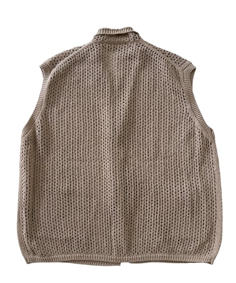 【26SS】 The DUFFER N NEPHEWS / YARDIE MESH KNIT VEST -BEIGE-