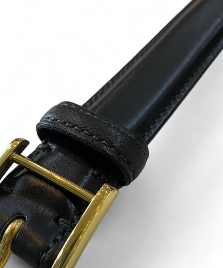 【残り1点】 Post Production / DRESS BELT -BLACK×GOLD-