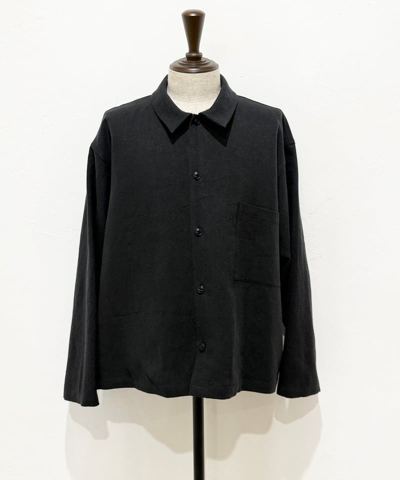26SS】 YOKO SAKAMOTO / WORK BLOUSE -BLACK- | YU