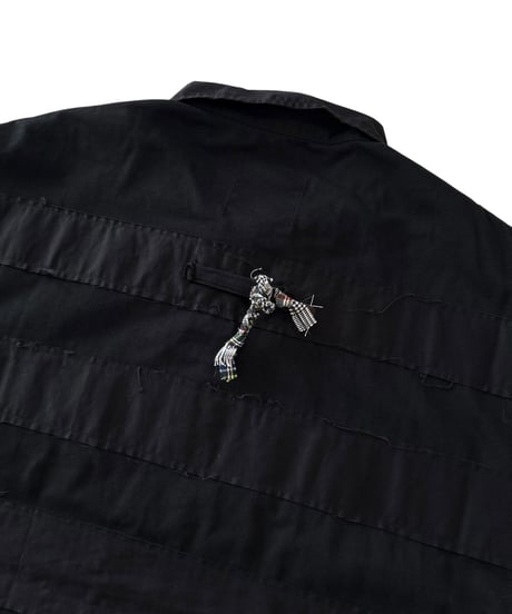 【26SS/残り1点】 TENHALF / RUGGER T-SHIRT -BLACK-