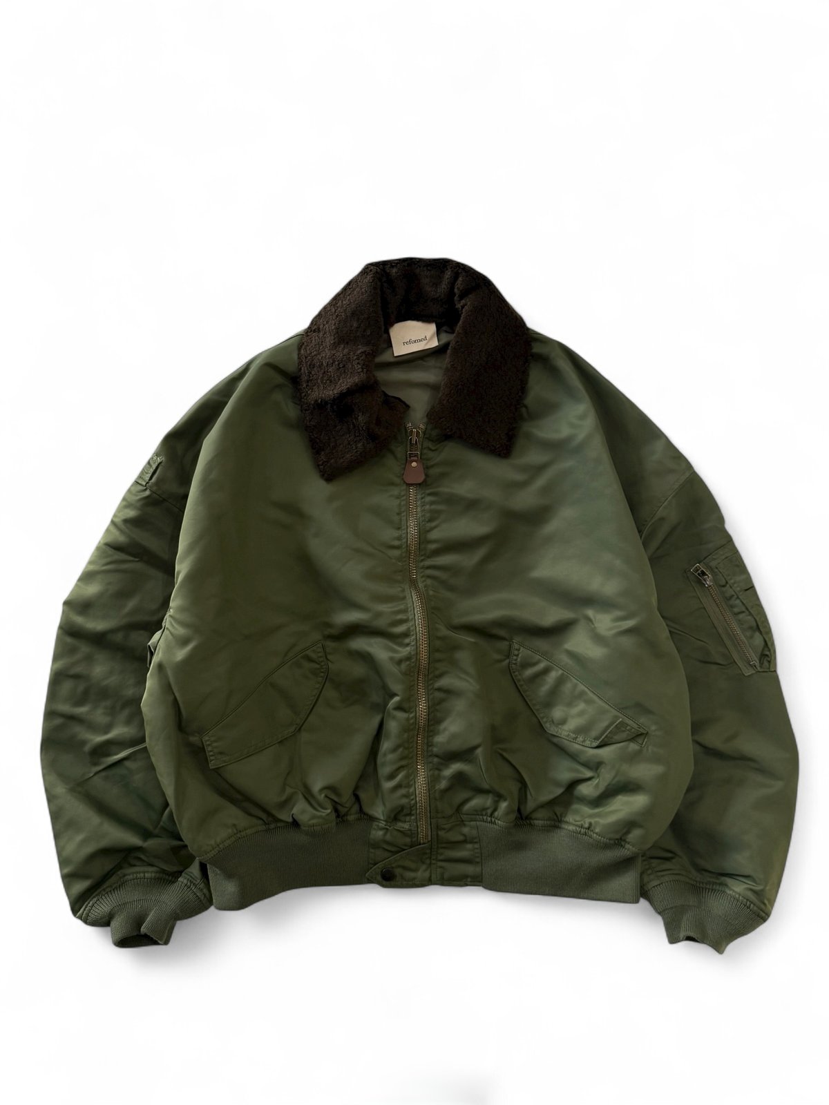 25AW】refomed / CASTRO JAMPER -OLIVE- | YURAGI