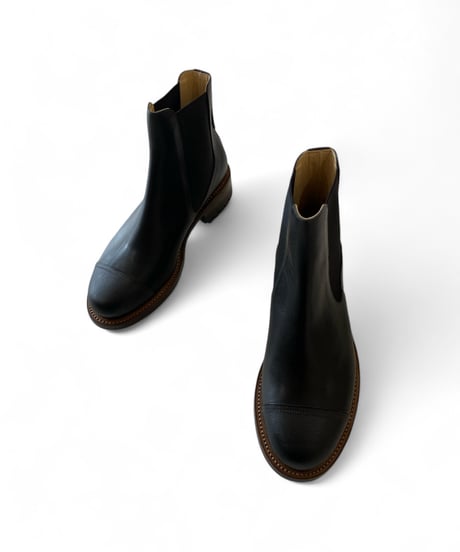 Post Production / Hunt-Boots -Embossed Vachetta -BLACK-