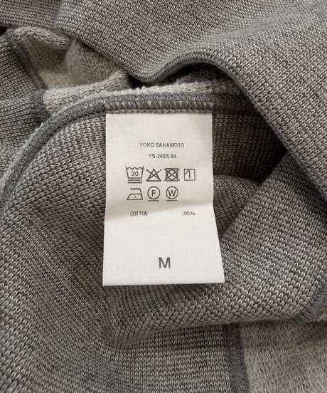 【26SS/残り1点】 YOKO SAKAMOTO / ATHLETIC SWEATER -HEATHER GRAY-