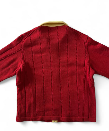【SALE】 obafer / WOOL ZIP JACKET -RED-