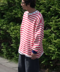 【26SS】 obafer / COTTON SKIPPER BORDER PULLOVER -Exclusive-