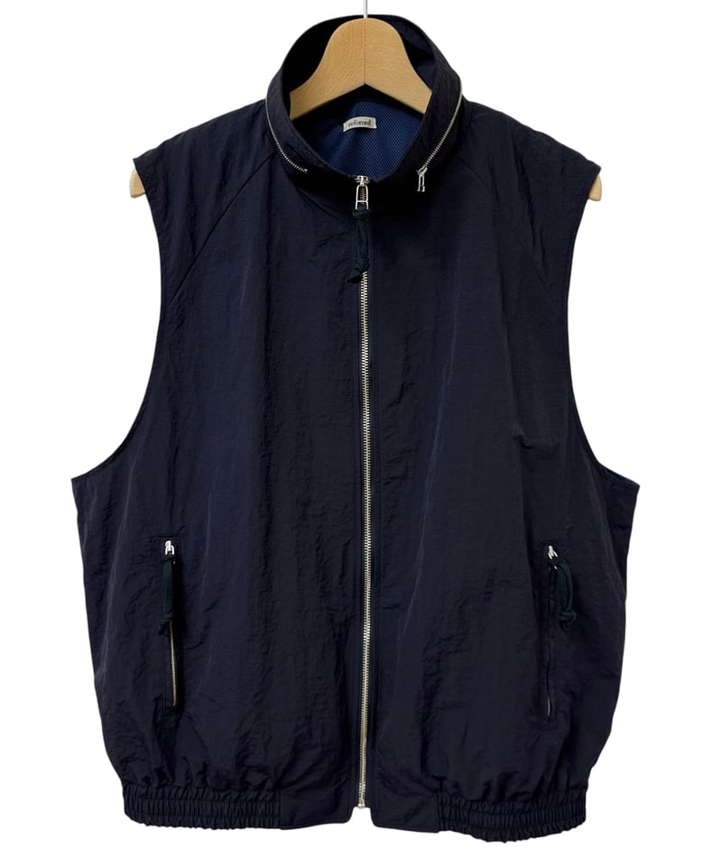 SALE】 refomed / JACKE NYLON VEST -NAVY- | YURAGI