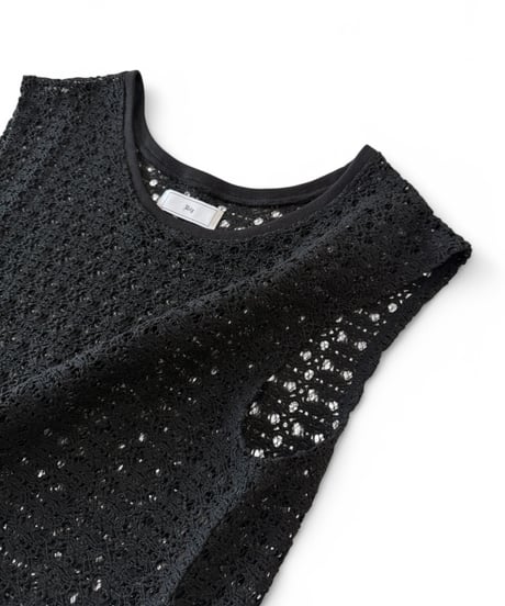 【残り1点】Urig / RUSSELL KNIT NO-SLEEVE PO -BLACK-