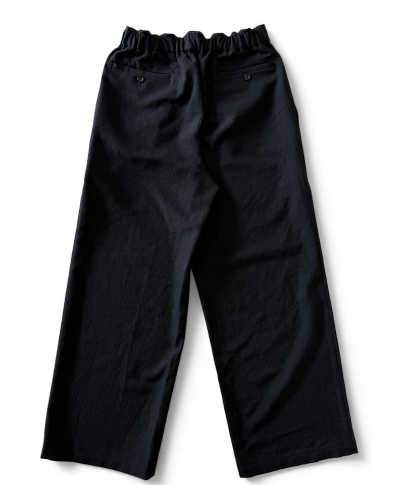 ミンティアWIDE EASY TROUSERS BLACK 25AW SUPER140 PINTUCK BAGGY EASY TROUSERS【TENEBROSO GREY