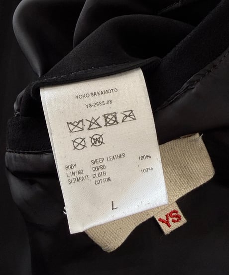 【26SS】 YOKO SAKAMOTO / ZIP BLOUSON -BLACK SHEEP SUEDE-