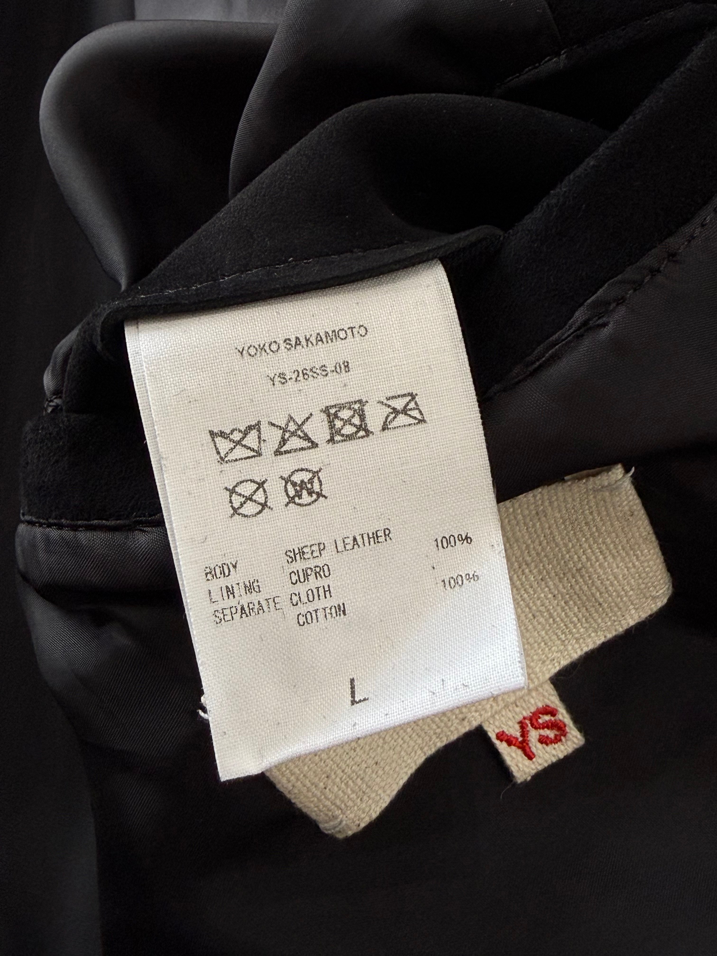 YOKO SAKAMOTO / ZIP BLOUSON -BLACK SHEEP SUEDE-