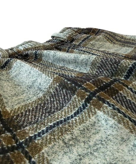 【26SS】 TENHALF / TENHALF SWEAT -BROWNCHECK-