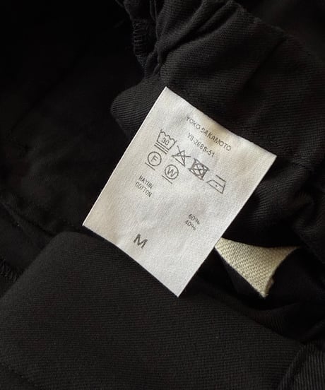 【26SS】 YOKO SAKAMOTO / RELAX EASY PANTS -BLACK-