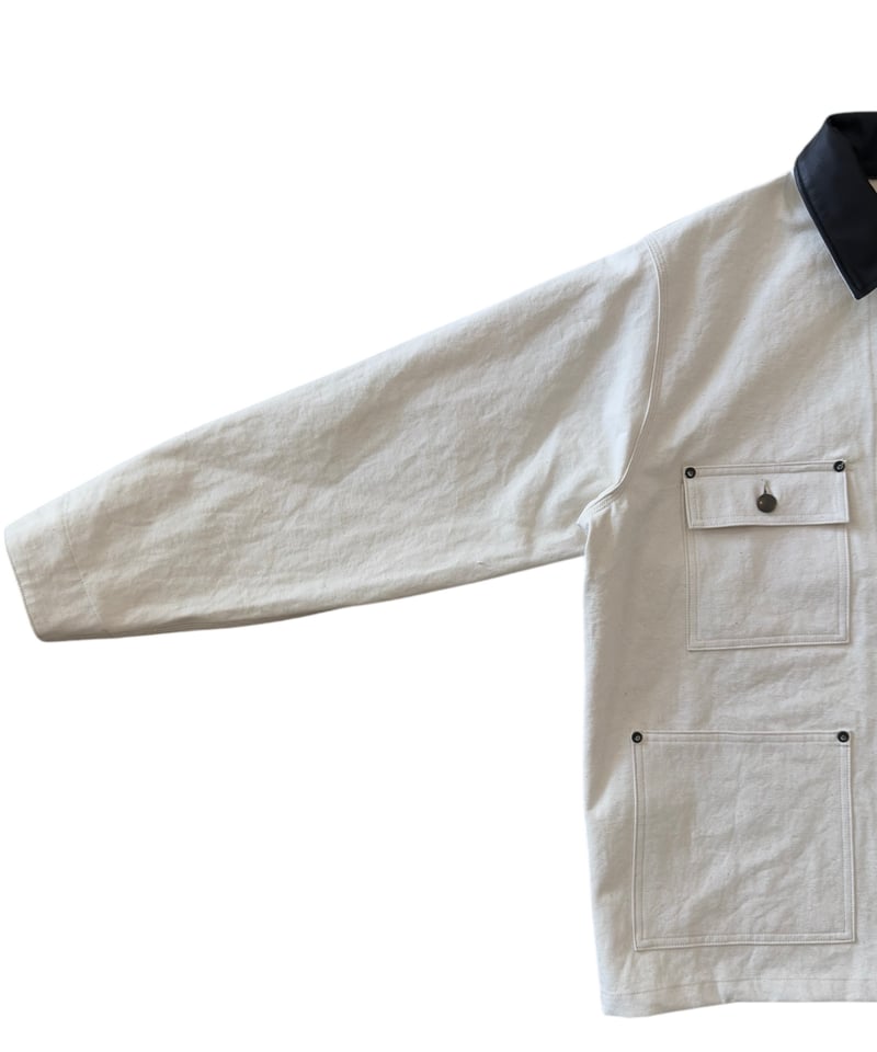 オーガニックコットンキャンバス / エンジニアードジャケット, White オーガニックコットンキャンバス / エンジニアードジャケット, White