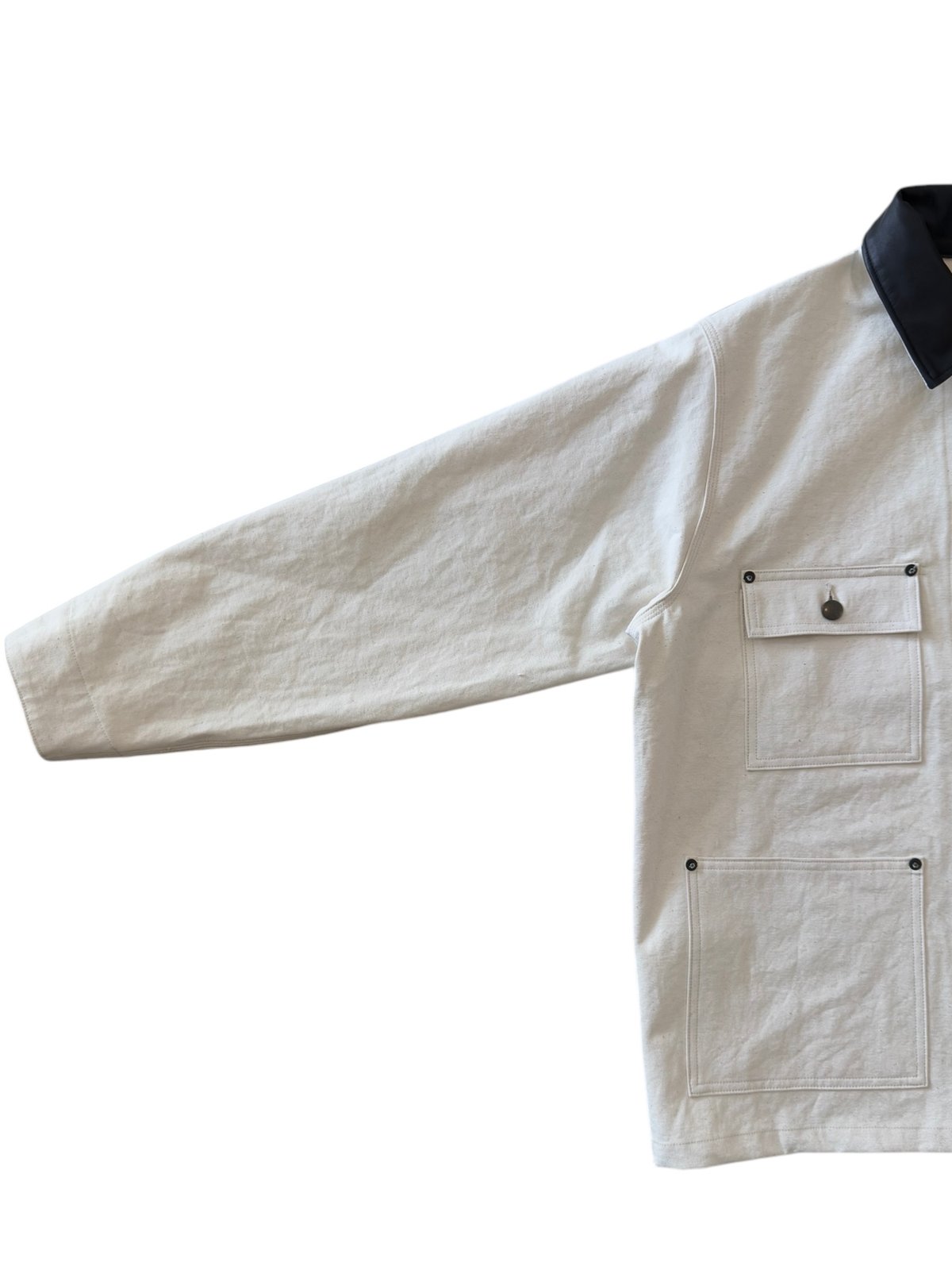 オーガニックコットンキャンバス / エンジニアードジャケット, White marka / ORGANIC COTTON CANVAS ENGINEERED JACKET
