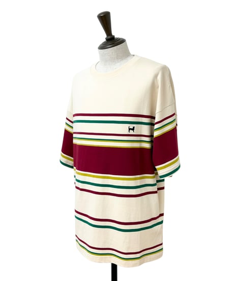【26SS/残り1点】 The DUFFER N NEPHEWS / MULTI BORDER TEE -NATURAL-