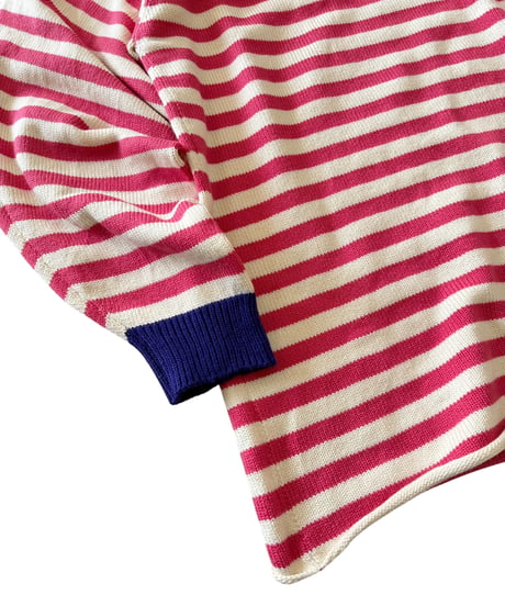 【26SS】 obafer / COTTON SKIPPER BORDER PULLOVER -Exclusive-