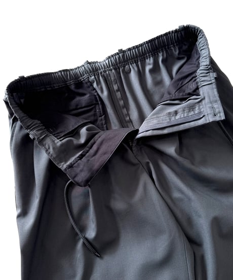 【26SS】 MARKAWARE Organic Wool 2/80 Tropical Double Pleated Easy Trousers -Charcoal-