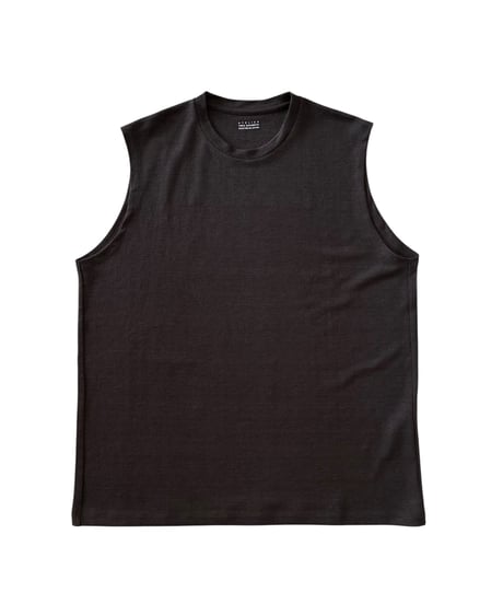 【26SS】 YOKO SAKAMOTO / SLEEVELESS TOP -BROWN-