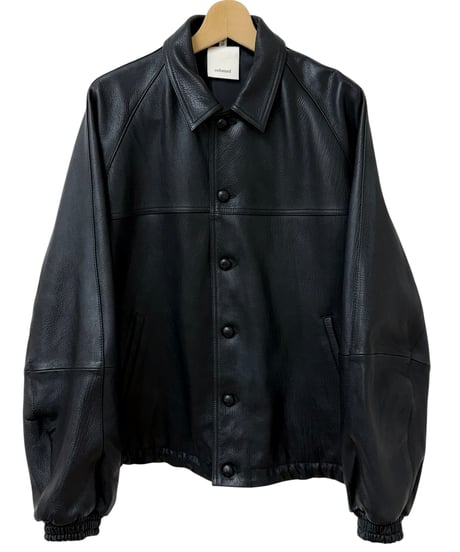 【26SS】 refomed / CCU LEATHER FORMAN JACKET -BLACK-