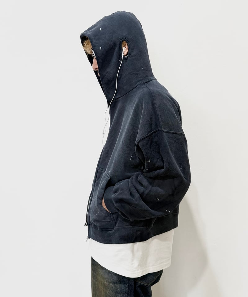 26SS】 refomed / FRESH MAN ZIPUP HOODIE -NAVY-