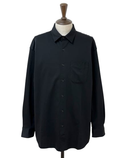 【26SS】 YOKO SAKAMOTO / REGULAR COLLAR SHIRT -BLACK-