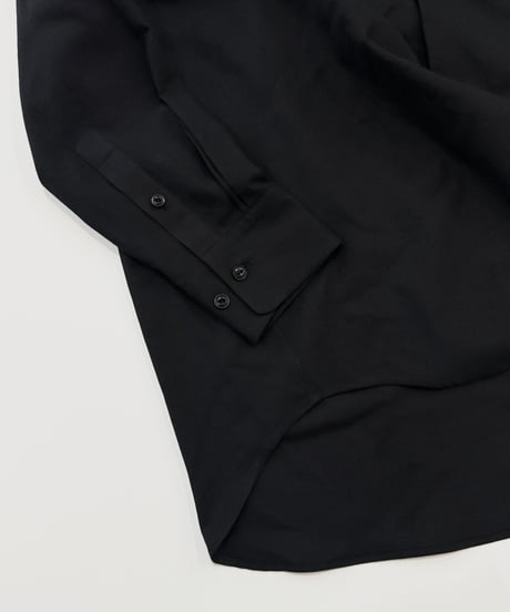 【26SS】 YOKO SAKAMOTO / OPEN COLLAR SHIRT -BLACK-