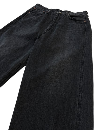【26SS/残り1点】 YOKO SAKAMOTO / 5POCKET BAGGY PANTS "USED FADE" -FADE BLACK-