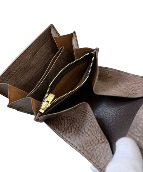 【26SS/残り1点】 YOKO SAKAMOTO / REGULAR WALLET -BROWN-