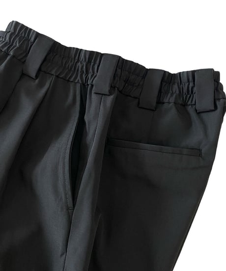 Blanc YM / Ripstop Wide Pants -BLACK-