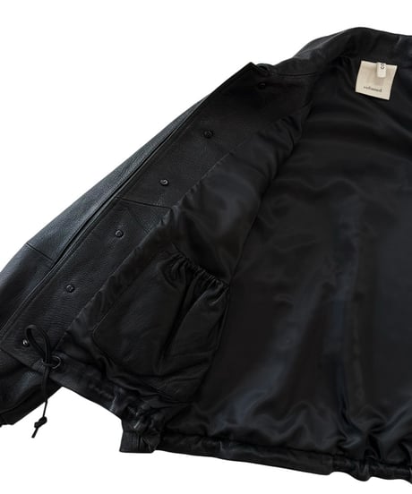 【26SS】 refomed / CCU LEATHER FORMAN JACKET -BLACK-