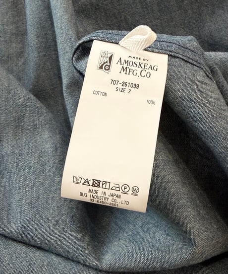 【26SS】 AMOSKEAG / CHAMBRAY WORK SHIRT -LIGHT INDIGO-