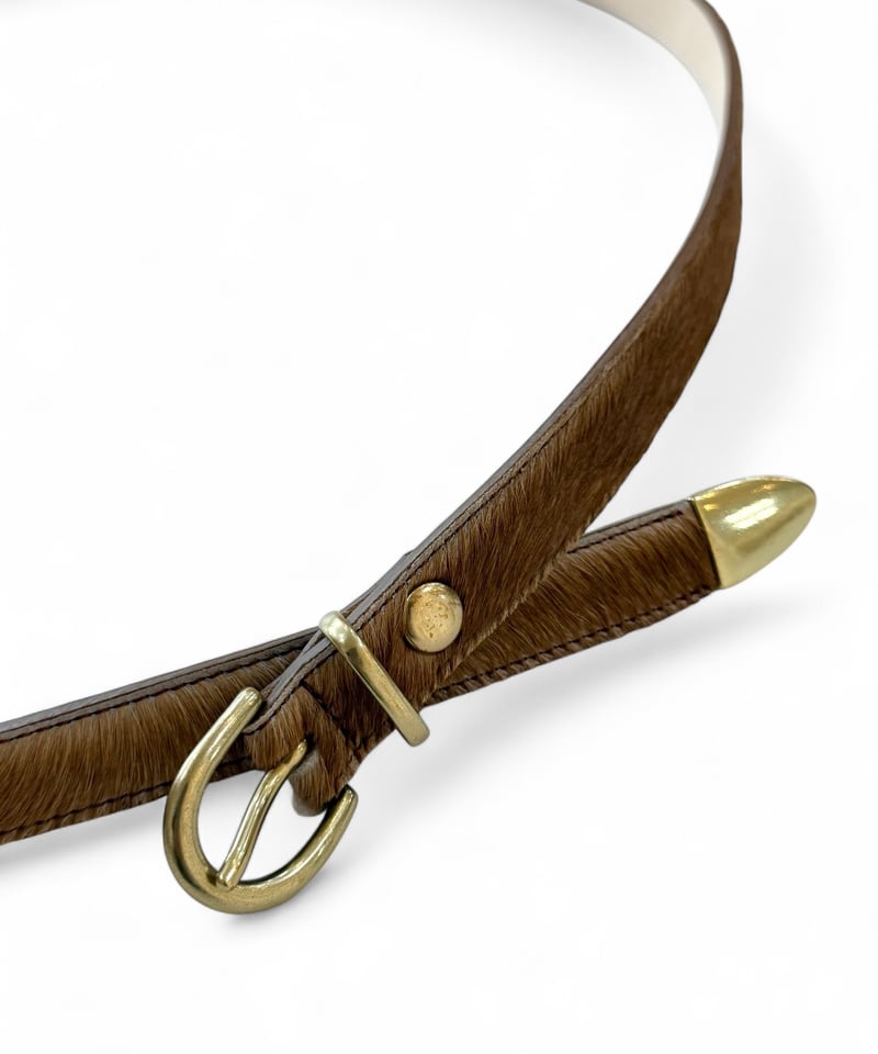 Post Production / Western-Belt -BROWN×GOLD- | Y