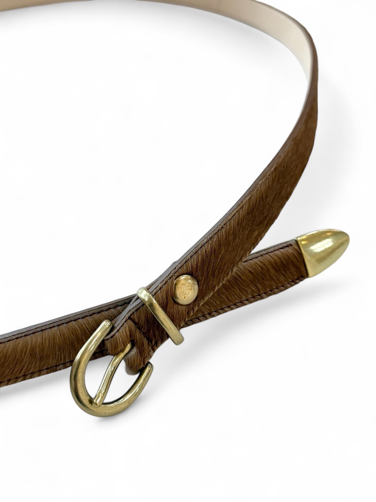 Post Production / Western-Belt -BROWN×GOLD- | Y