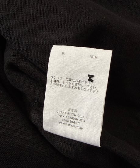 【26SS】 YOKO SAKAMOTO / UTILITY SHIRT -BLACK-
