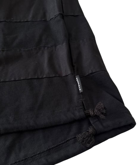 【26SS/残り1点】 TENHALF / RUGGER T-SHIRT -BLACK-