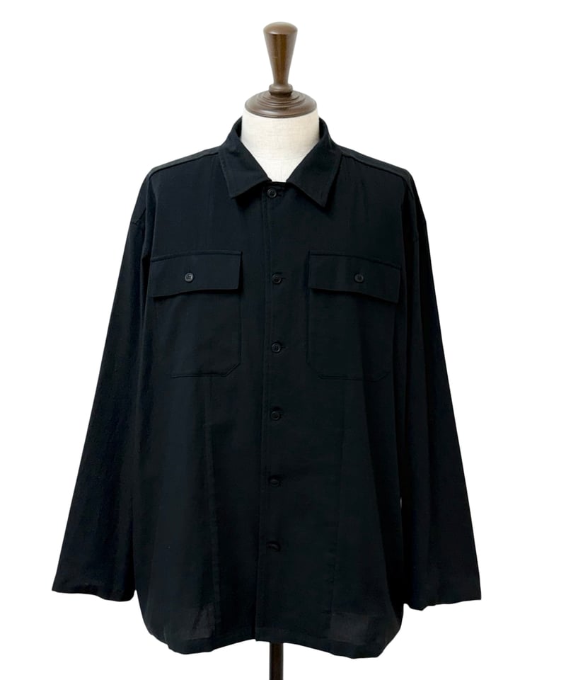 26SS新作！YOKO SAKAMOTO UTILITY SHIRTシャツ YOKO SAKAMOTO / UTILITY SHIRT -BLACK- | YURAGI