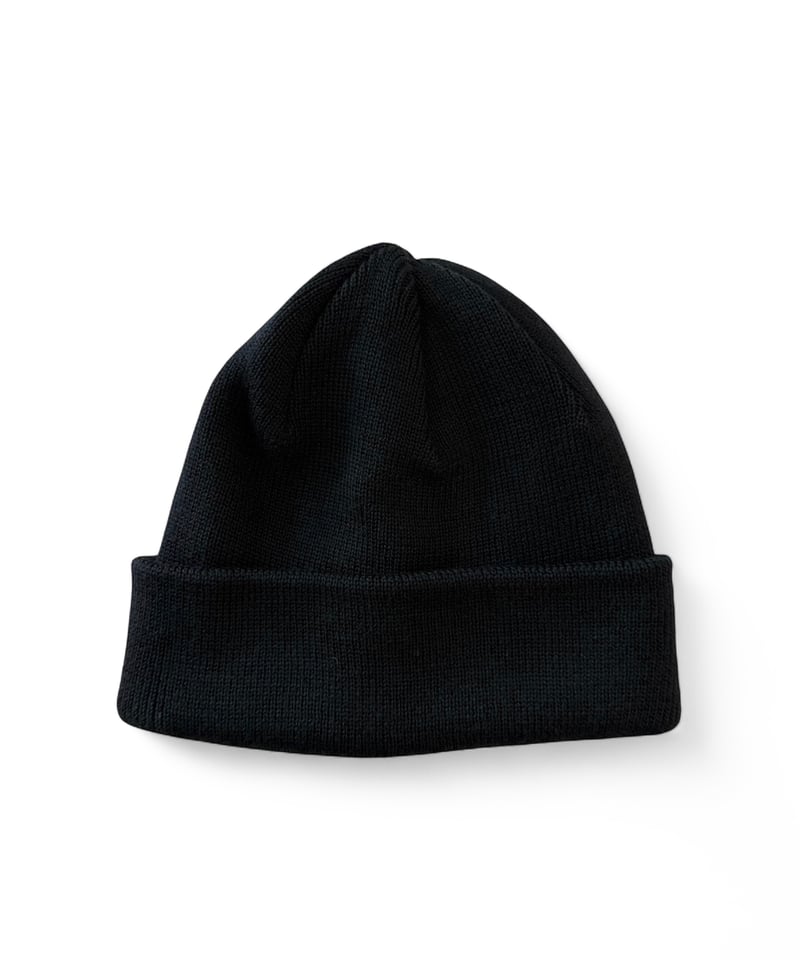 【美品】YOKO SAKAMOTO KNIT BIG WATCH CAPウール黒 25AW】YOKO SAKAMOTO / KNIT BIG WATCH CAP -BLACK