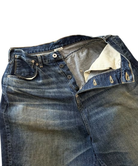 【26SS/残り1点】 refomed / FRESH MAN DENIM WIDE PANTS -USED-