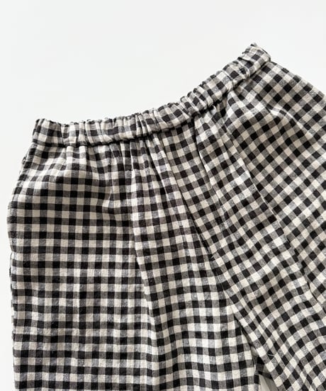【26SS】 YOKO SAKAMOTO / WIDE EASY PANTS -GINGHAM-