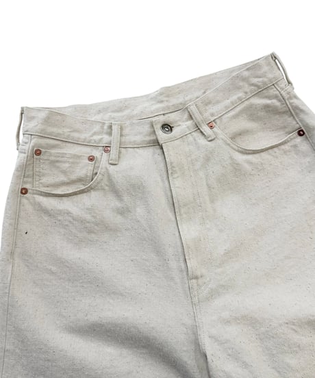 【26SS】YOKO SAKAMOTO / 5POCKET BAGGY PANTS "ONE WASH" -ECRU-