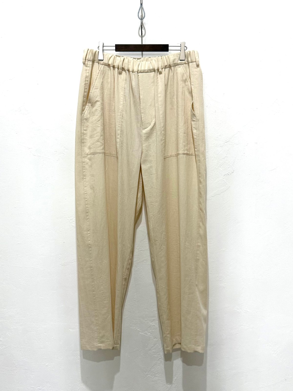 26SS】 YOKO SAKAMOTO / UTILITY EASY PANTS -ECRU