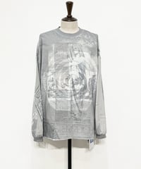 【26SS】 TENHALF / PRINT LONG T-SHIRT -GRAY-