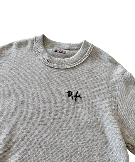【26SS】 obafer / COTTON KNIT T-SHIRT -GRAY-