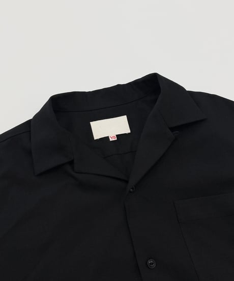 【26SS】 YOKO SAKAMOTO / OPEN COLLAR SHIRT -BLACK-